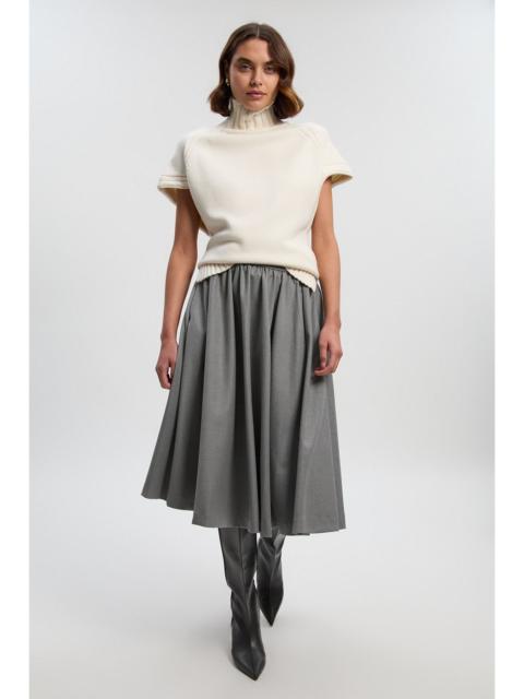 Tailored Marl Full Skirt