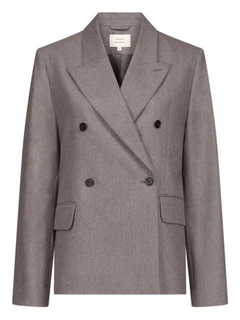 peak-lapels double-breasted blazer
