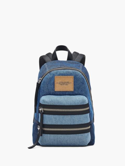THE BIKER COLORBLOCK DENIM MEDIUM BACKPACK