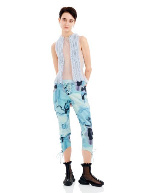 SKY WATERCOLOR FLORAL BANEBERRY PANT