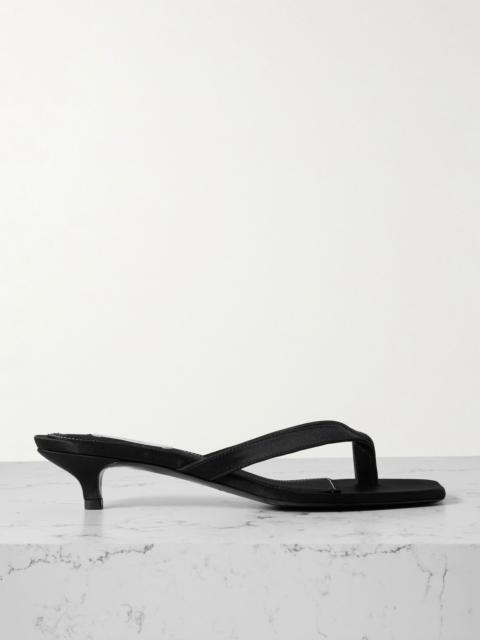 Satin sandals Black