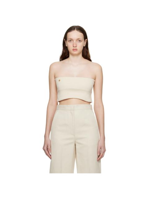 Beige Signature Tube Top