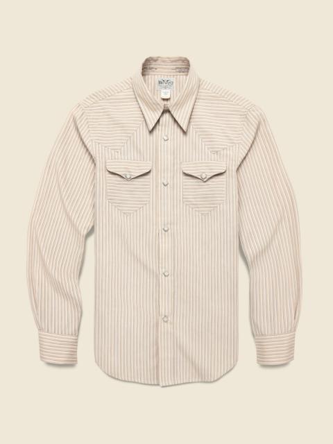 Slim Fit Phoenix Western Shirt - Brown
