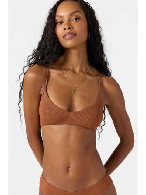 Saltwater Solids Rib Huntington Bralette Top