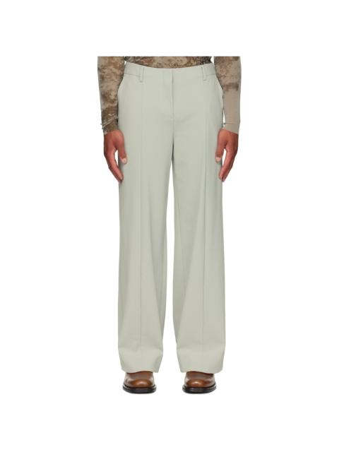 Green Undershoe Straps Detail Trousers