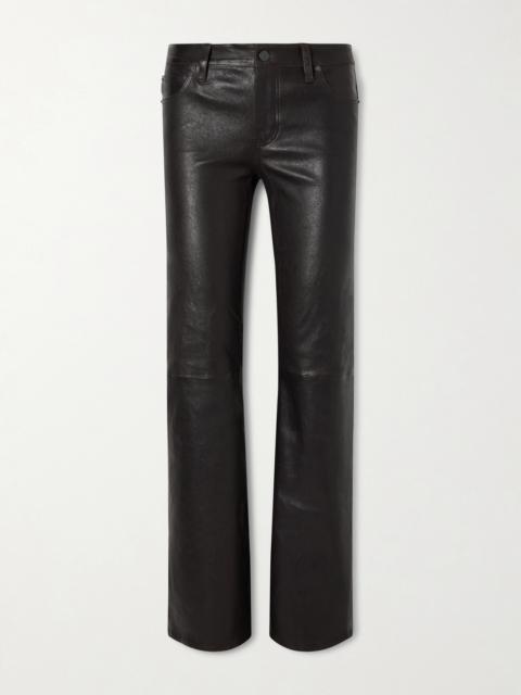 Rodeo Leather Bootcut Pants
