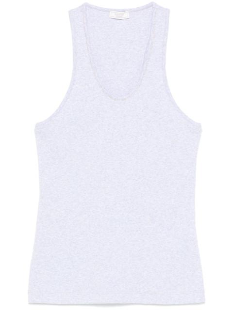 bead-embellished tank top