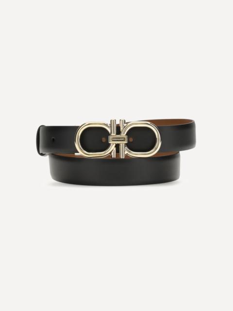 Adjustable and reversible Gancini Belt