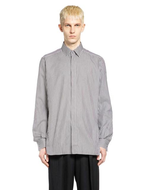 Silk Cotton Striped Classic Shirt