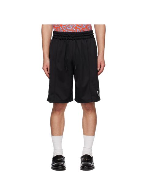 Black Tempera Cross Shorts