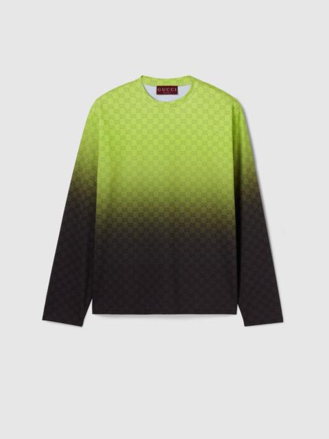 Printed technical cotton jersey T-shirt