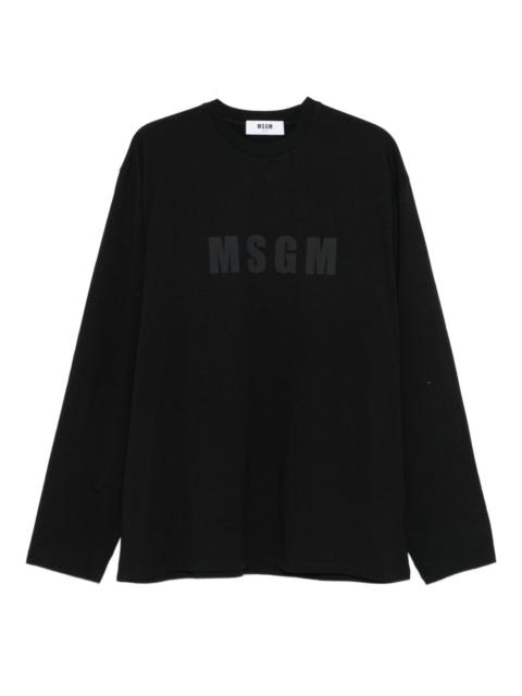 logo-print long-sleeve T-shirt