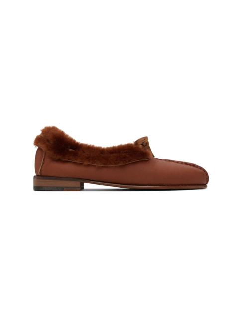 Tan Tilla Shearling Loafers