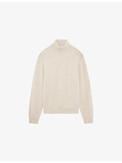 Turtleneck Relaxed-Fit Stretch Cashmere-Blend Jumper