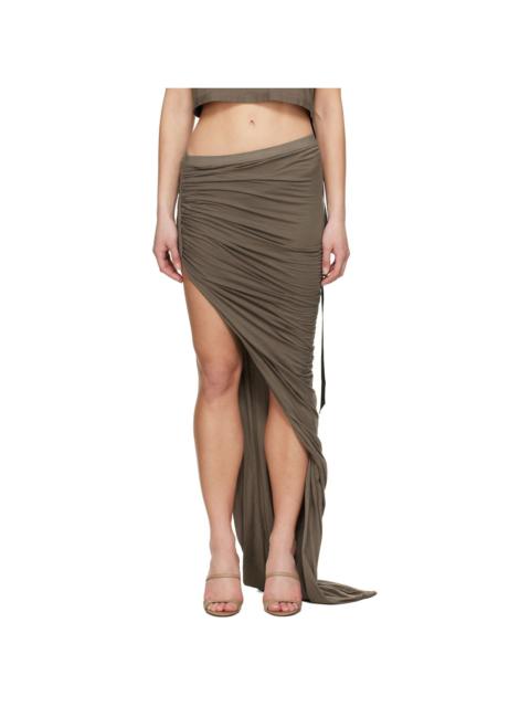 Gray Hollywood Soft Edfu Maxi Skirt