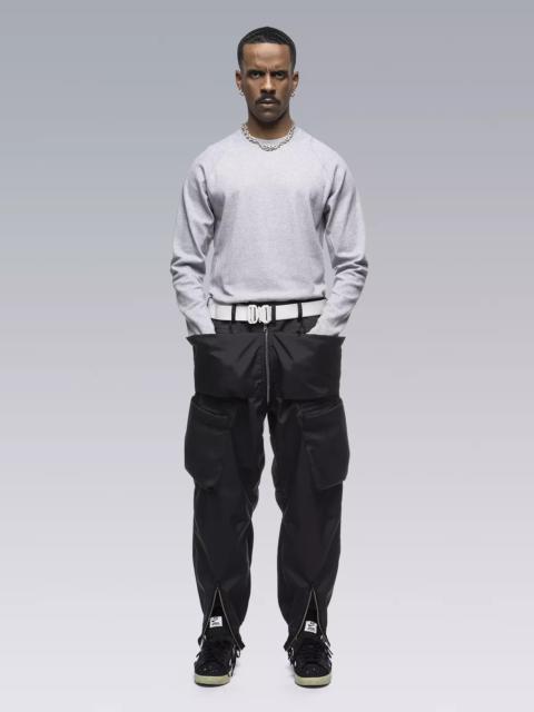 S27-PR Cotton Rib Longsleeve Shirt Gray Melange