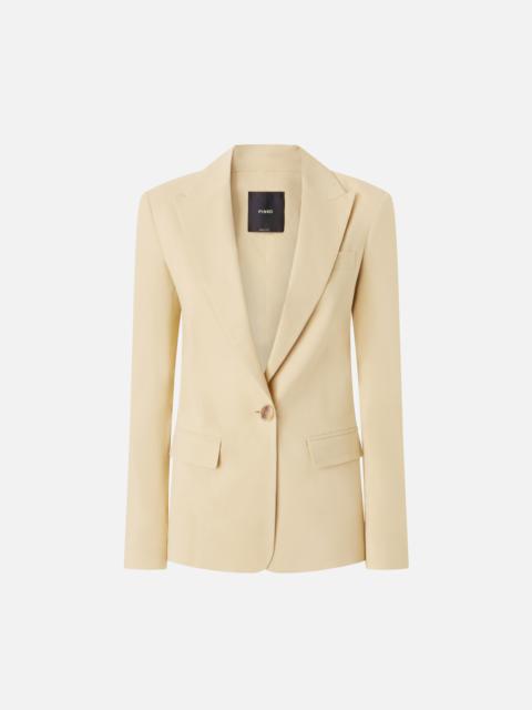 LINEN BLAZER WITH OPENINGS ON THE BACK