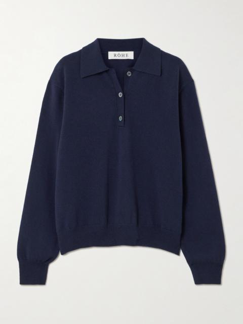 Merino Wool And Cashmere-blend Polo Sweater