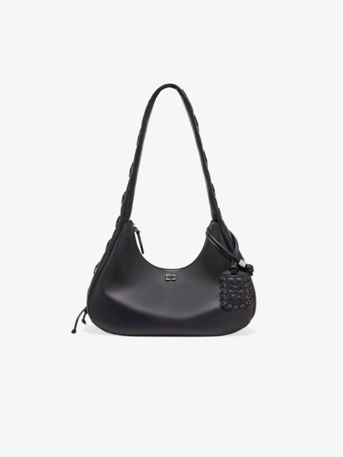 BLACK MEDIUM LACES HOBO BAG