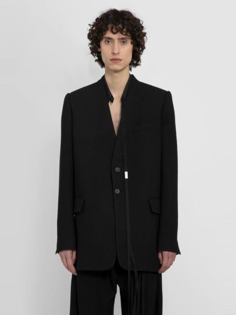 Ann Demeulemeester Man Black Blazers