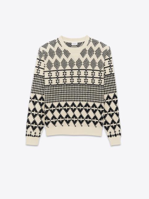 sweatshirt in jacquard jersey