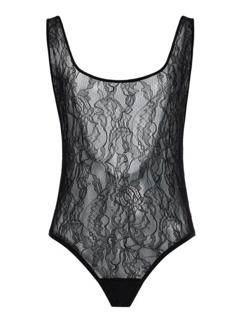 Lace Tank Bodysuit black