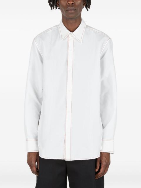 contrast-stitch shirt