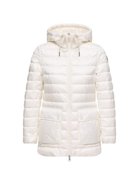 hooded quilted coat