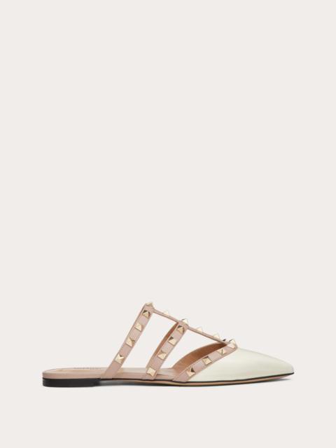 ROCKSTUD PATENT-LEATHER MULE