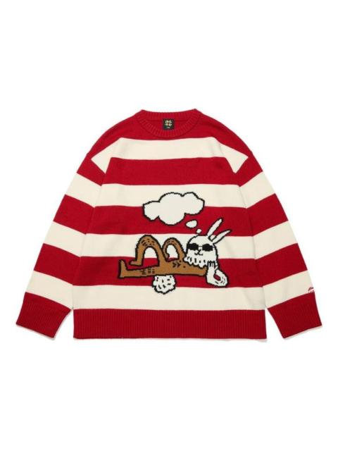 Li-Ning Rijindoujin Cartoon Graphic Sweater 'Red' AMBT009-1