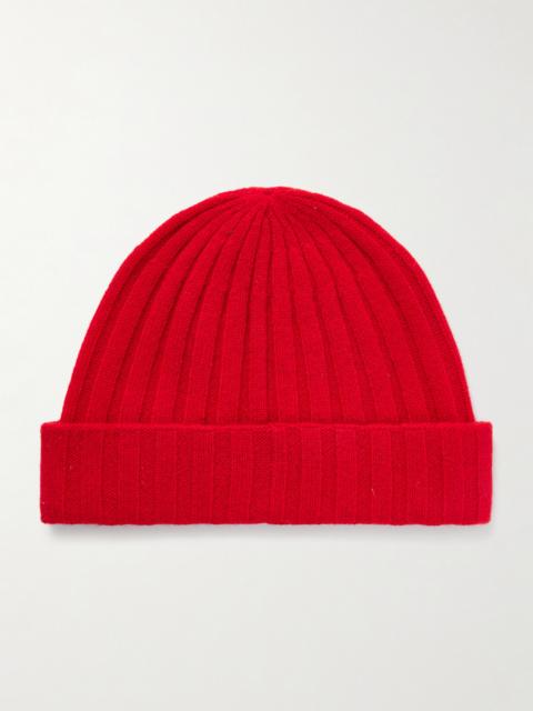 Ribbed Cashmere Beanie