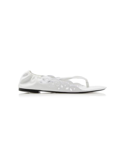 The Barefoot Leather Sandals white
