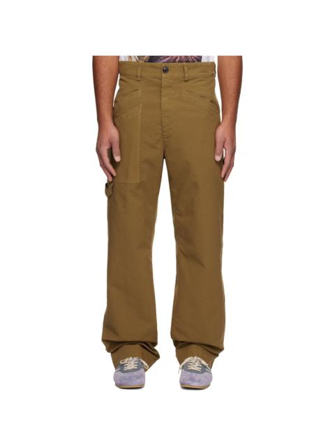 Khaki Cotton Trousers