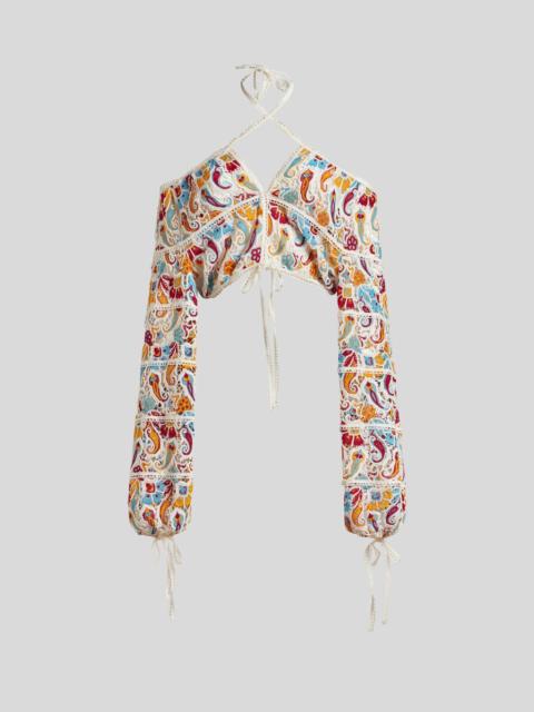 PAISLEY MACRAMÉ TOP