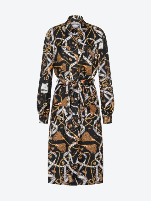 ALLOVER SARTORIAL SILK TWILL DRESS