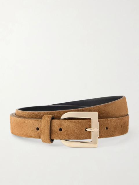 Suede belt Tan