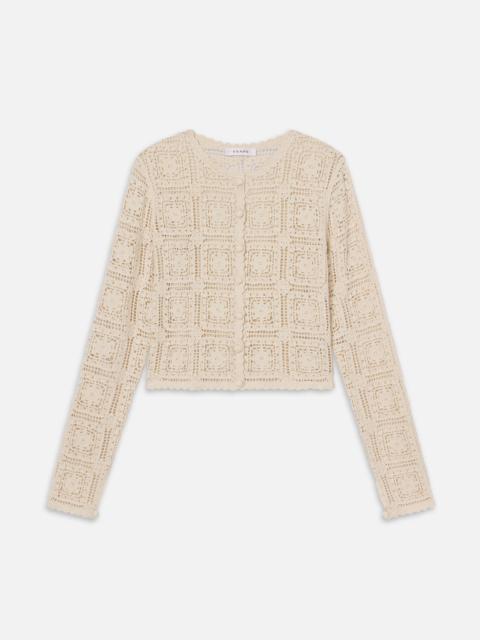 The Crochet Cardi in Cream