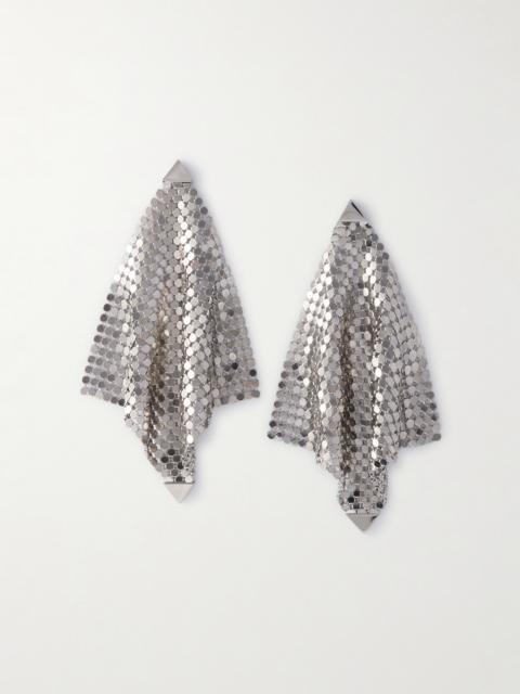 Pixel Flow Silver-tone Earrings