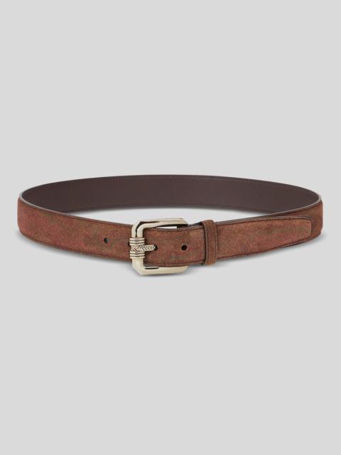 PRINTED SUEDE BELT
