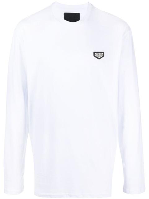 logo print long-sleeve top