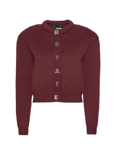 logo-detail cardigan