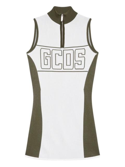 logo-print mini dress