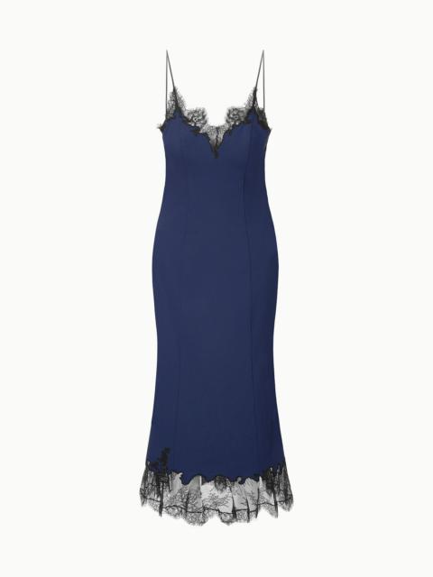 STAUD NADIA DRESS NAVY