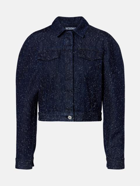 Ovalo de-Nîmes embroidered denim jacket