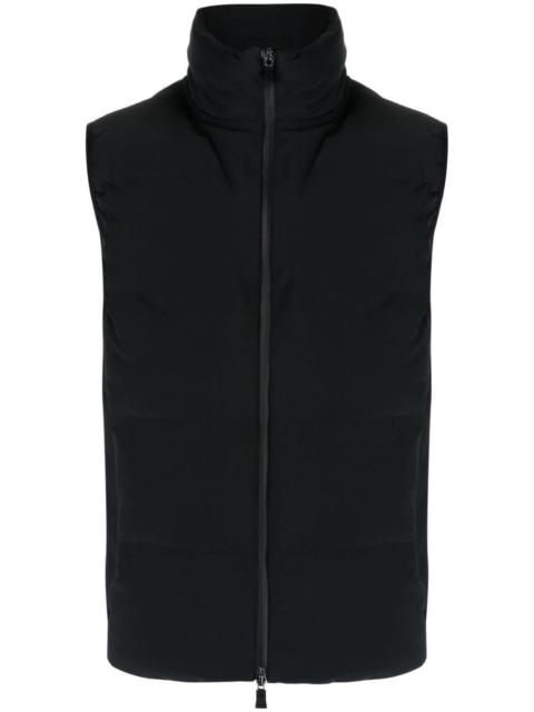 zip-up puffer gilet