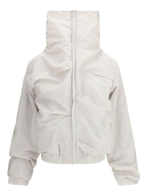 high-neck panelled jacket