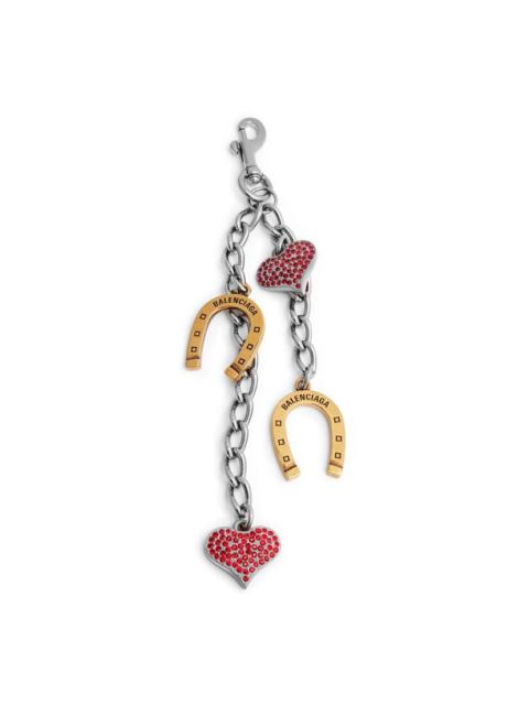Women's Charm/keychain Horseshoe in Silver/multicolor