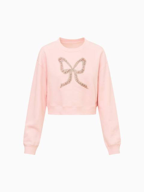 Rylan Embellished Bow Fleece Pullover