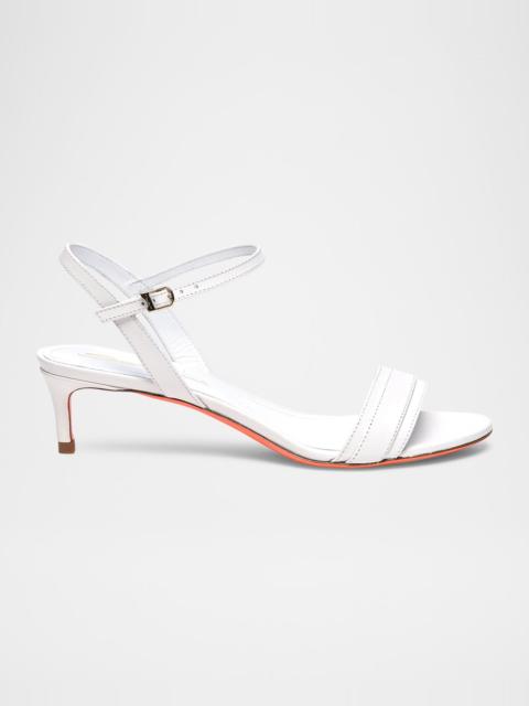 Sirolo Leather Ankle-Strap Sandals