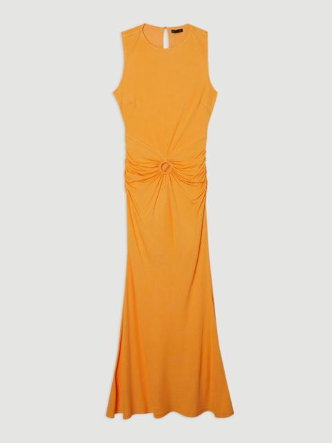 Premium Stretch Crepe Jersey Maxi Dress